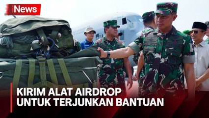 TNI Kirim 900 Payung Udara ke Yordania untuk Terjunkan Bantuan ke Warga Gaza Palestina