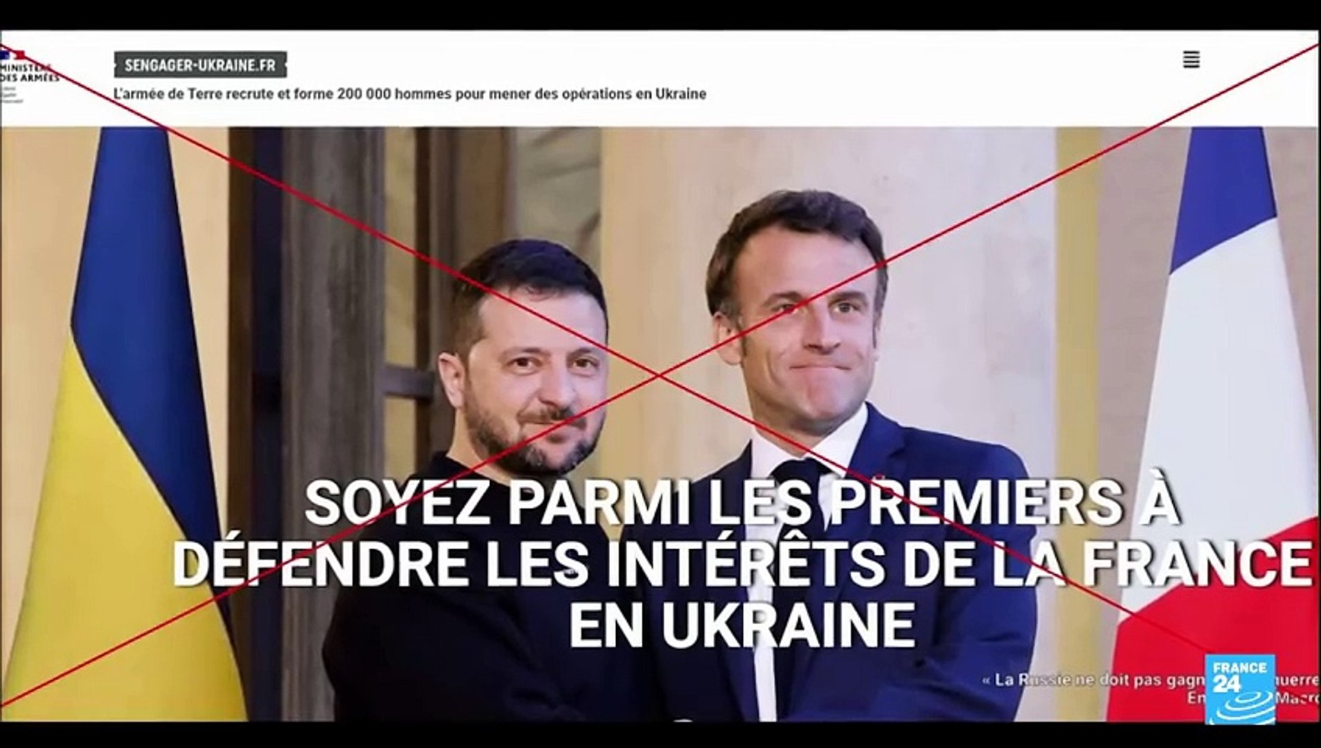 ⁣France blocks fake Ukraine war recruitment website
