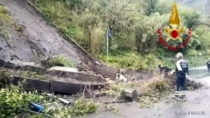 Maltempo in Liguria, frana sulla SS 45: tre paesi isolati