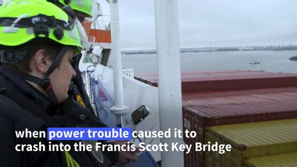 Investigators board cargo ship that crashed into Baltimore bridge