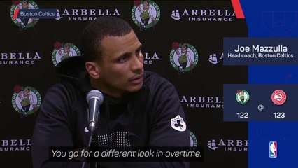 Télécharger la video: Mazzulla will continue to use Tatum in Celtics' clutch spots