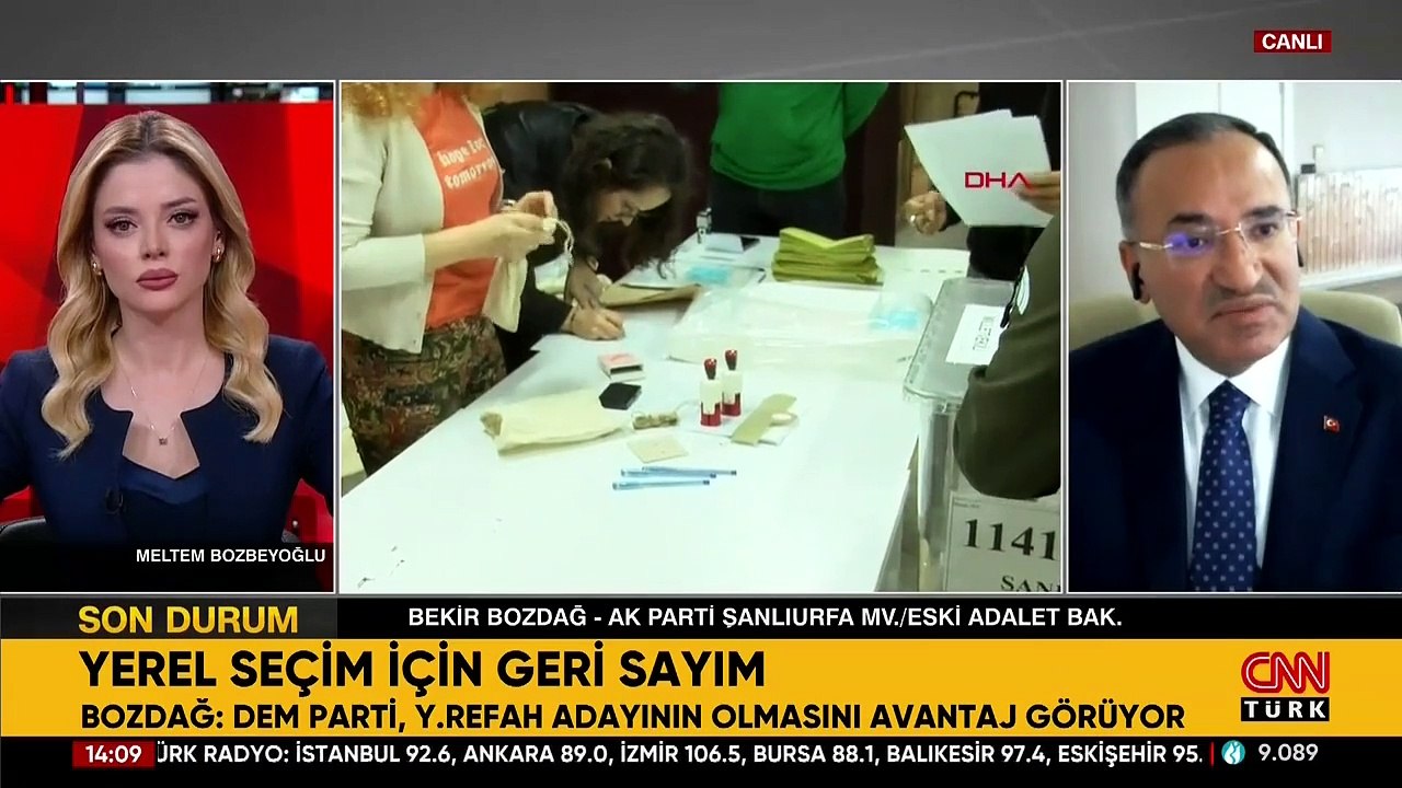 AK Parti Milletvekili Bekir Bozdağ CNN TÜRK'te: Şanlıurfa’da yerel seçim atmosferi nasıl?