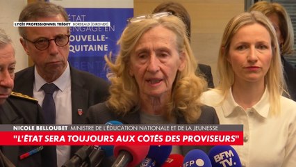 Nicole Belloubet : «Les services reprendront après les vacances de printemps.»