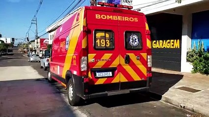 Jovem fica ferido ao pisar em falso em escada no Centro