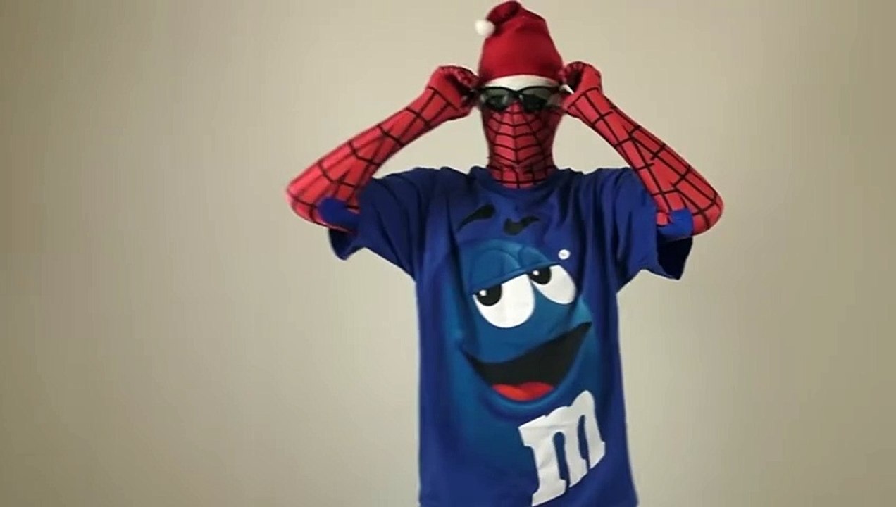 junk taster stew man being funny dresed spiderman as and wimzie house