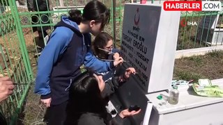 Yozgat'ta öğrencilerden şehitlere büyük vefa