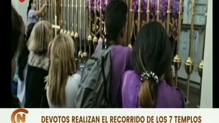 Caracas | La feligresía visita los 7 templos como símbolo de acompañamiento a Jesús