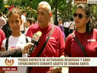 Caraqueños renueva su fe en multitudinarias actividades en este asueto de Semana Santa