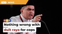 Nothing wrong with giving cops duit raya, says Akmal