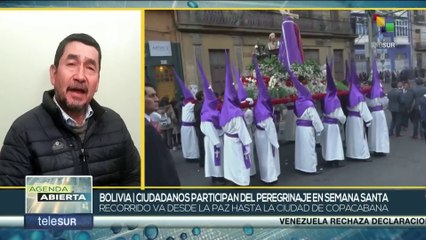 Bolivianos conmemoran la Semana Santa