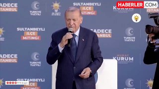 Erdoğan, miting sonrası Murat Kurum'u sahneye çağırdı, görevli uyardı: Efendim onlar Sancaktepe'de