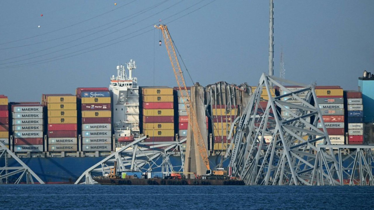 Aufräumarbeiten nach Brückeneinsturz in Baltimore