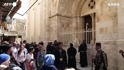 Gerusalemme, i cristiani celebrano il Venerdi' Santo