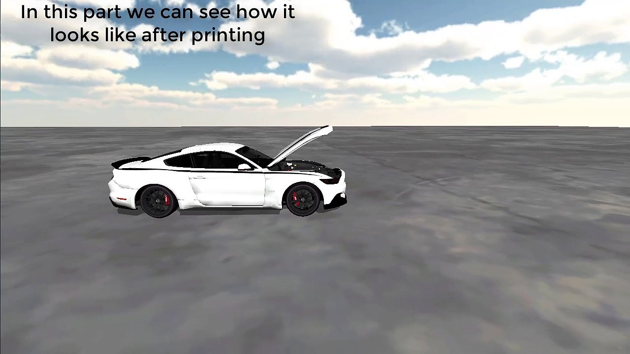 Mustang GTR fully customized with HD interior. built with 3d Scanner