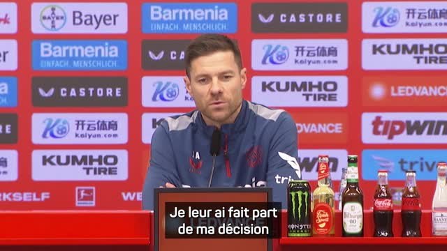 Bayer Leverkusen - Xabi Alonso reste et est convaincu d'avoir pris la bonne décision