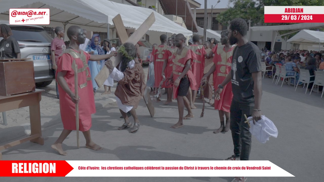 Côte d'Ivoire- les chrétiens catholiques célèbrent la passion du Christ à travers le chemin de croix du Vendredi Saint