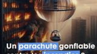 Un parachute issu de l'aérospatiale russe pour évacuer un immeuble en cas d'Incendie !