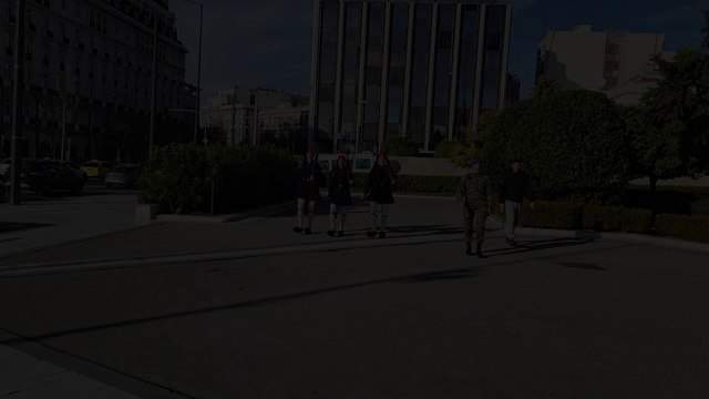La relève de la garde à Athènes