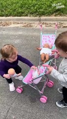 Best Buddies Forever! Adorable Toddlers' Doll Play Melts Your Heart