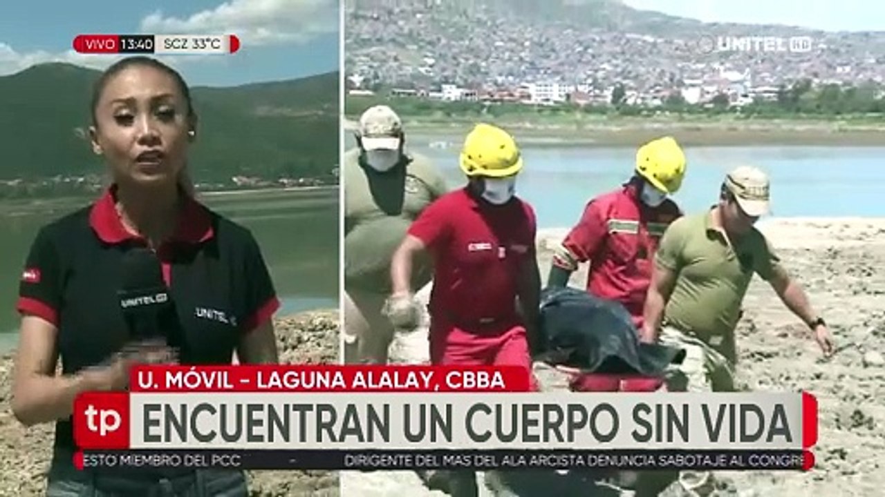 Hallan el cuerpo sin vida de una persona flotando en la laguna Alalay