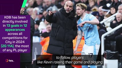 Pep lauds importance of 'big game Kev'