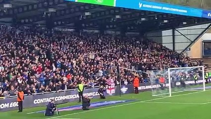 WATCH as 2,000 Portsmouth fans party with their heroes at Wycombe