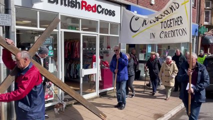 The Walk of Witness in Crediton High Street, video by Alan Quick IMG_9113