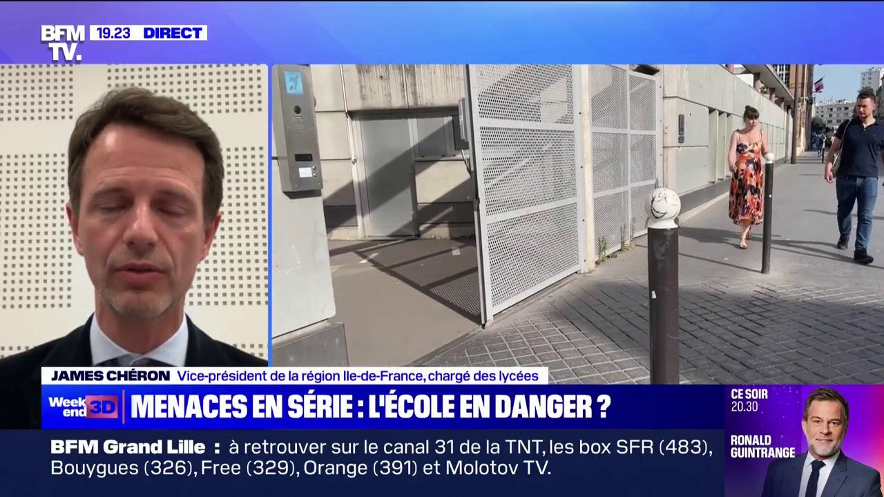 Sécurité des établissements scolaires: "Depuis 2019, il y a eu plus de 4.000 interventions sollicitées par les directions des établissements dans les lycées de la région Île-de-France (Vice-président de la région IDF)