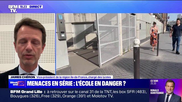 Sécurité des établissements scolaires: Depuis 2019, il y a eu plus de 4.000 interventions sollicitées par les directions des établissements dans les lycées de la région Île-de-France (Vice-président de la région IDF)
