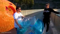 ZORB BALL MAGNUS EFFECT from 165m Dam!