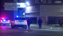 شاهد: كاميرات المراقبة ترصد حادثة إطلاق نار أمام حانة في ديترويت والضحايا خمسة أشخاص