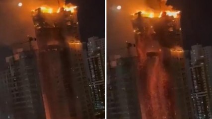 Brasile, grattacielo avvolto dalle fiamme