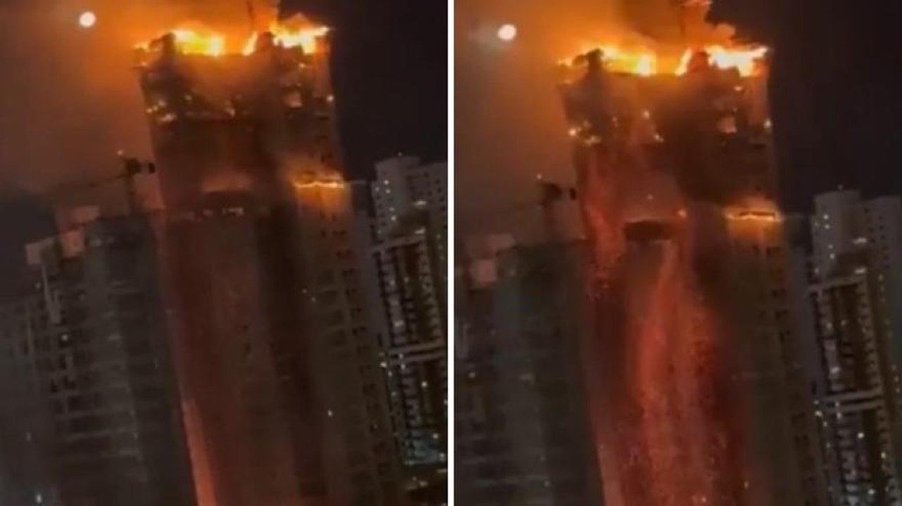 Brasile, grattacielo avvolto dalle fiamme