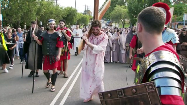 Christians mark Good Friday with services, egg hunts, and seafood