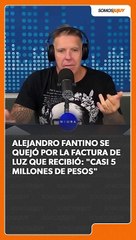 Fantino mostró la factura de luz de su empresa
