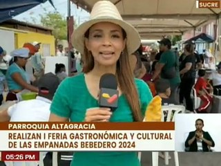 Empanaderas del edo. Sucre participan en la primera Feria Gastronómica y Cultural de las Empanadas Bebedero 2024