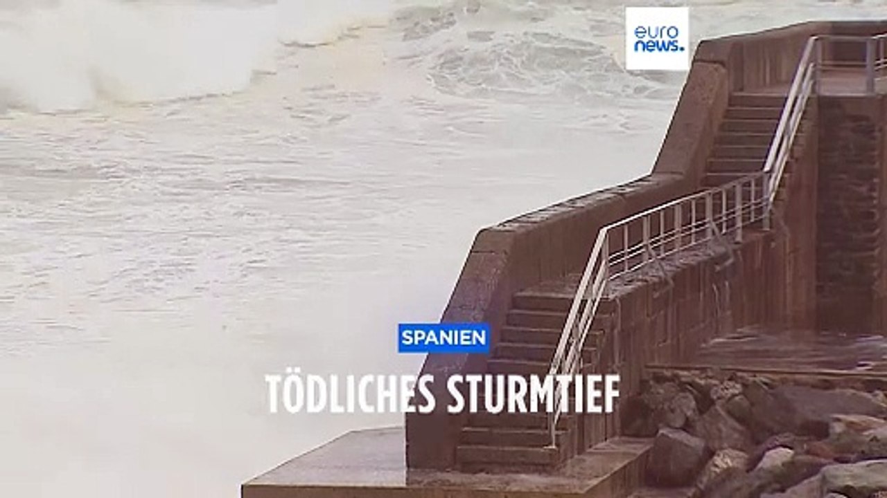Sturmtief Nelson reißt Menschen in Spanien ins Meer: Mindestens 4 Tote