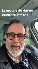 les costards de Macron en classe affaires  à 3900 euros