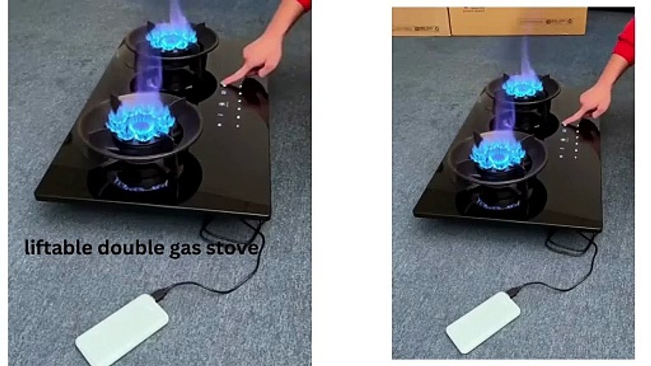 liftable double gas stove touch screen video Dailymotion