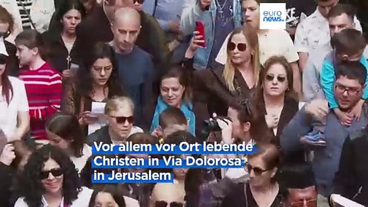 Ostern 2024: Kaum Touristen in der Via Dolorosa in Jerusalem