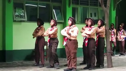 Walau Panas Terik Matahari Pramuka Tidak Akan Menyerah