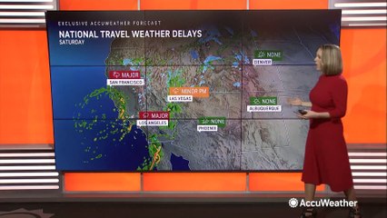 Storms to cause travel problems for the holiday weekend