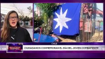 Ciudadanos en Chile conmemoran el día del joven combatiente