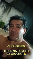 Goioerense filma imagem de Cristo formada por sombra de árvore