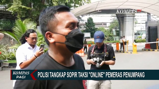 Momen Sopir Taksi Online Pemeras Penumpang Sebesar Rp100 Juta Menangis saat Ditangkap Polisi