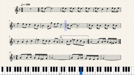 النوتة الموسيقية ,,,,للمقطع ,يا اللي فى ليل البعد بننده ننده تبقوا معانا ,,,احضان الحبايب,,,تدوين ماهر الغمرى