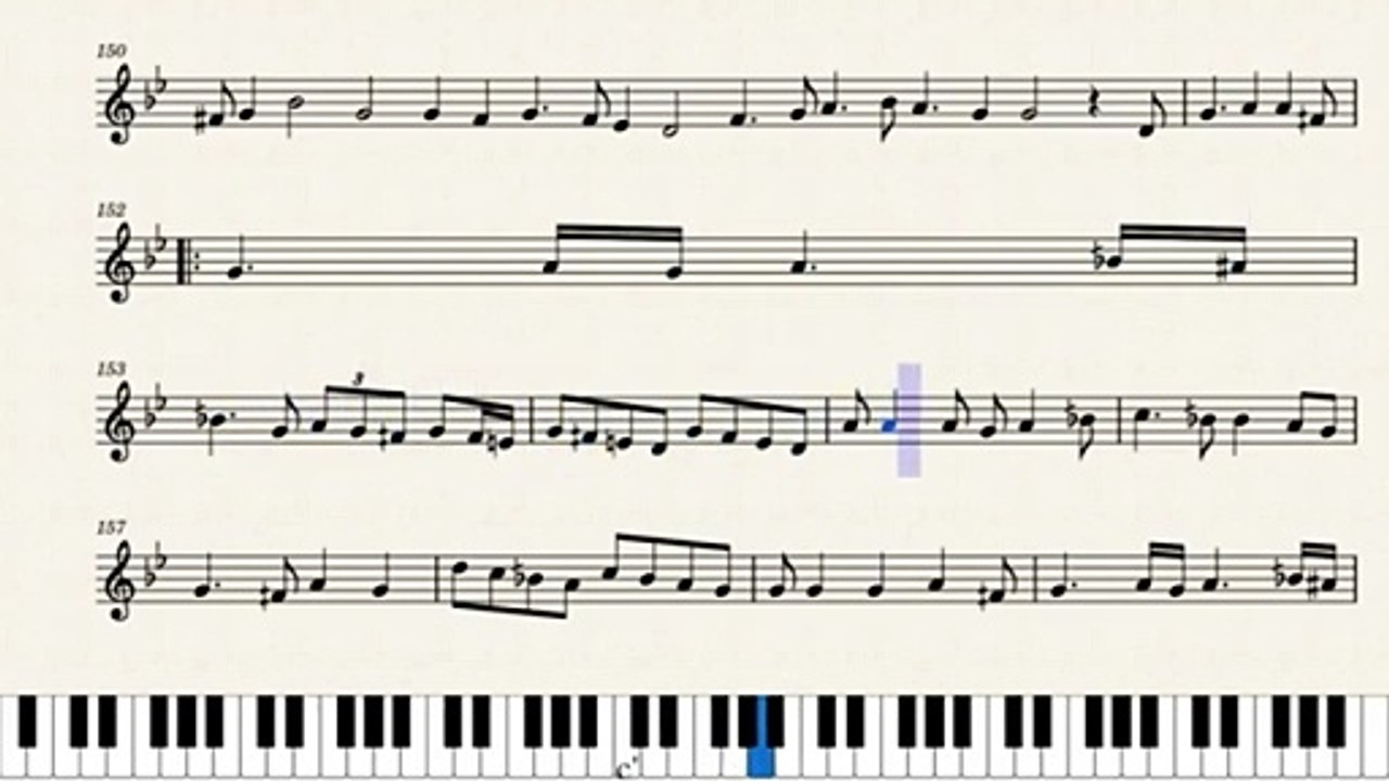 النوتة الموسيقية ,,,,للمقطع ,,,, هواك نسى الزمان طبعه ,,,,أقولك إيه عن الشوق ,,, تدوين ماهر الغمرى