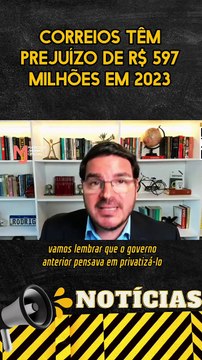 Correios registram um prejuízo de R$ 597 milhões de reais em 2023