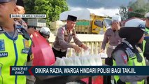 Momen Kocak saat Warga Hindari Satlantas Polres Baubau Bagi Takjil Karena Dikira Razia Lalu Lintas