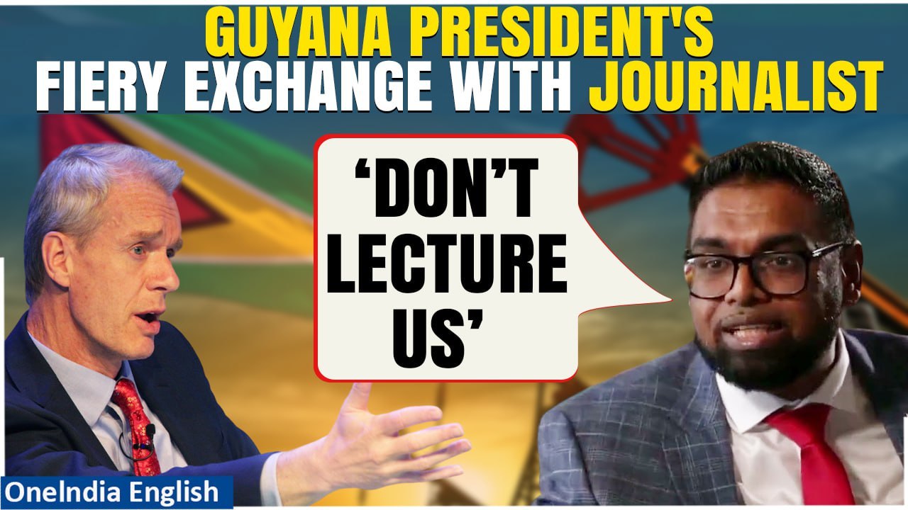 Guyana President Irfaan Ali Schools Reporter on Carbon Emissions, Says Don’t Lecture Us| OneIndia